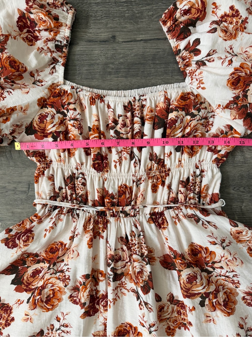 Altar'd State MINLYN Floral Puff Sleeve Mini Dress Size S Cottagecore Coquette - Picture 10 of 13